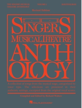 Paperback The Singer's Musical Theatre Anthology - Volume 1: Baritone/Bass Book Only Book