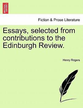 Paperback Essays, Selected from Contributions to the Edinburgh Review. Book