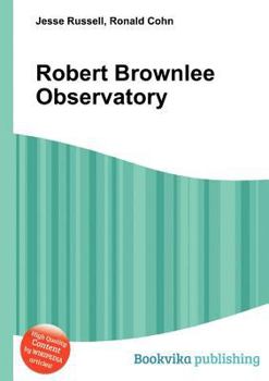 Paperback Robert Brownlee Observatory Book