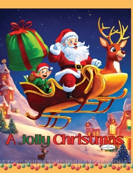 Paperback A Jolly Christmas Coloring Book