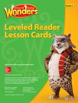 Hardcover Reading Wonders Leveled Reader Lesson Cards Grade 4 Book