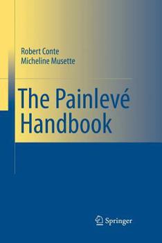 Paperback The Painlevé Handbook Book