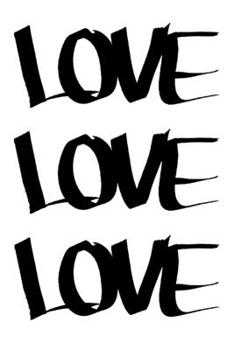 Love Notebook: Wide Ruled Line Paper Pages Journal 6 x 9 Inches (15,2 x 22,9 cm) – I Love You Gift Idea – Diary, Photo Album or Recipes Booklet (LOVE PRINT)