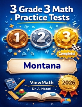 Paperback 3 Montana MontCAS Grade 3 Math Practice Tests: Full-Length Test Prep with Detailed Answer Explanations Book