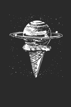 Paperback Planet Ice Cream: Blank Lined Notebook (6" x 9" - 120 pages) Universe Notebook for Daily Journal, Diary, and Gift Book