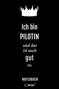 Paperback Notizbuch f?r Piloten / Pilot / Pilotin: Originelle Geschenk-Idee [120 Seiten kariertes blanko Papier] [German] Book