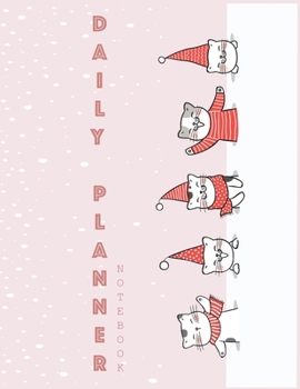 Notebook: Daily planner notebook with cute cover and daily planner pages, Extra large (8.5 x 11) inches, 110 pages, planner notebooks