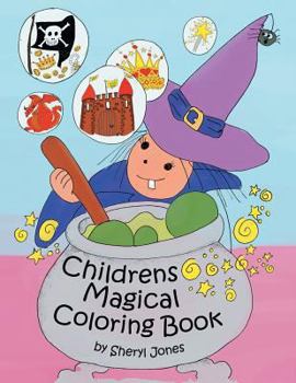 Paperback Childrens Magical Colouring Book