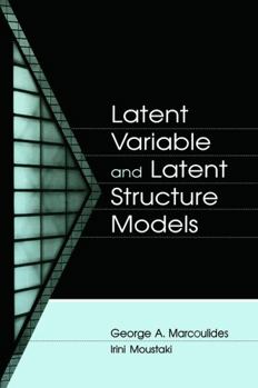 Paperback Latent Variable and Latent Structure Models Book