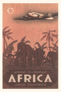 Paperback Vintage Journal Travel Africa Travel Poster Book