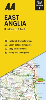 Map Road Map Britain: East Anglia Book
