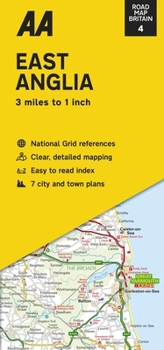 Road Map Britain: East Anglia - Book  of the AA Road Map Britain