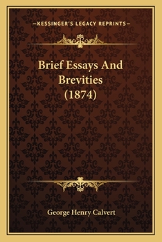 Paperback Brief Essays And Brevities (1874) Book