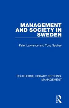 Hardcover Management and Society in Sweden Book