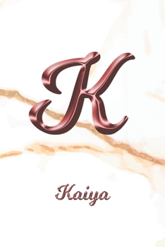 Kaiya: Sketchbook | Blank Imaginative Sketch Book Paper | Letter K Rose Gold White Marble Pink Effect Cover | Teach & Practice Drawing for Experienced ... Doodle Pad | Create, Imagine & Learn to Draw