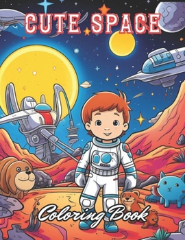 Paperback Cute Space Coloring Book for Kids: High Quality and Unique Colouring Pages Book