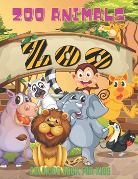 Paperback ZOO ANIMALS - Coloring Book For Kids Book