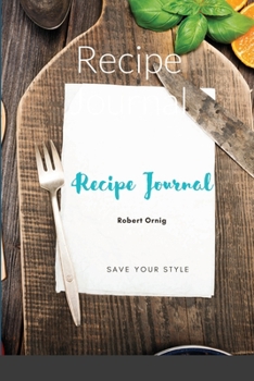 Paperback Recipe Journal Book