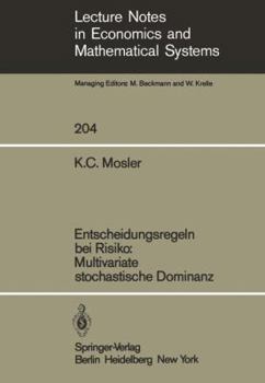 Paperback Entscheidungsregeln Bei Risiko Multivariate Stochastische Dominanz [German] Book