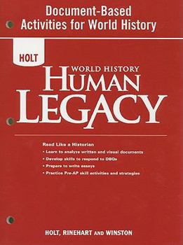 Paperback World History: Human Legacy: Document-Based Activities Book