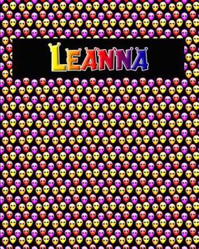 Paperback 120 Page Handwriting Practice Book with Colorful Alien Cover Leanna: Primary Grades Handwriting Book
