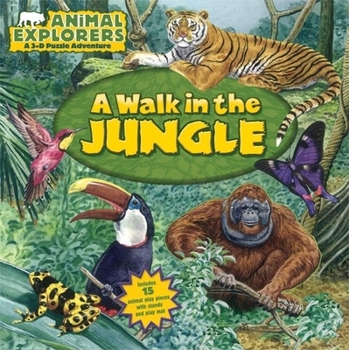 Board book Animal Explorers: A Walk in the Jungle [With Puzzle] Book