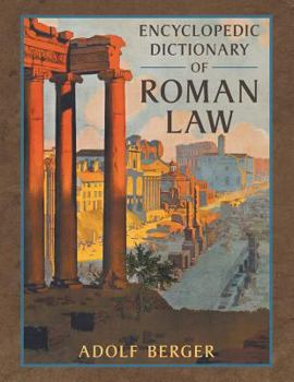 Paperback Encyclopedic Dictionary of Roman Law Book