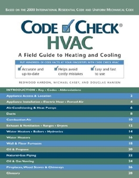 Paperback Code Check: HVAC: A Field Guide to Heating and Cooling Book