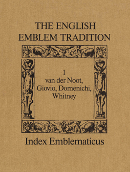 Hardcover The English Emblem Tradition Book
