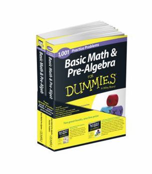 Paperback Basic Math and Pre-Algebra: Learn and Practice 2 Book Bundle with 1 Year Online Access Book