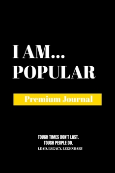 Paperback I Am Popular: Premium Journal Book