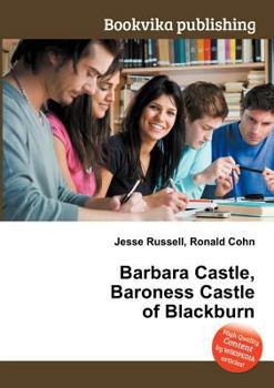 Paperback Barbara Castle, Baroness Castle of Blackburn Book