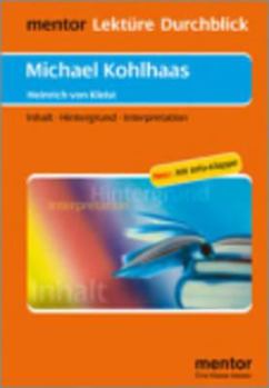 Hardcover Heinrich Von Kleist: Michael Kohlhaas Book