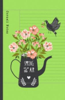 Cornell Notes: Notes Taking System for High School Adult Student with College Ruled Lines Composition with Spring Poster with Flower Theme