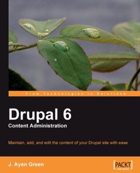 Paperback Drupal 6 Content Administration Book