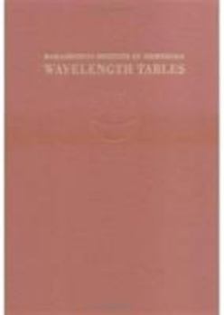 Hardcover MIT Wavelength Tables, Vol. 1 · 2nd edition Book