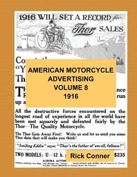 Paperback American Motorcycle Advertising Volume 8: 1916 Book