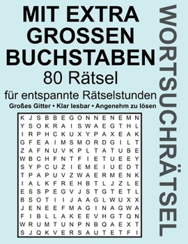 Paperback Wortsuchrätsel: mit extra Großen Buchstaben [German] Book
