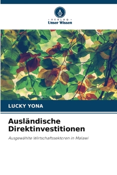 Paperback Ausländische Direktinvestitionen [German] Book
