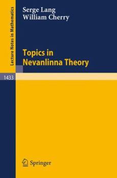 Paperback Topics in Nevanlinna Theory Book