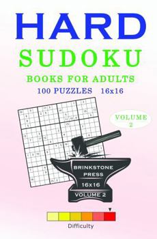 Paperback Hard Sudoku Books for Adults: Volume 2 Book