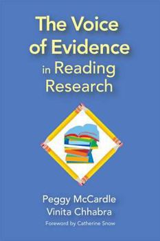 Hardcover The Voice of Evidence in Reading Research Book