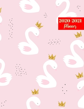 Paperback 2020-2021 Planner: Pretty On-the-Go Daily, Weekly & Monthly Appointment Calendar - Large 2 Year Business Planners, Agenda Schedule Logboo Book