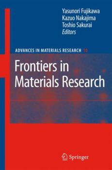 Paperback Frontiers in Materials Research Book