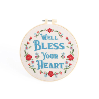 Embroidery Kit - Bless Heart 20.5cm