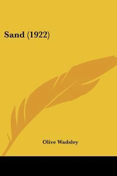Paperback Sand (1922) Book