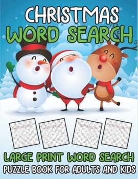 Christmas Word Search Large Print Word Search Puzzle Book for Everyone: Christmas Puzzle Book for Children (Positive Kids Activity Books)