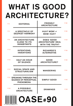 Oase 90: What Is Good Architecture? - Book #90 of the OASE