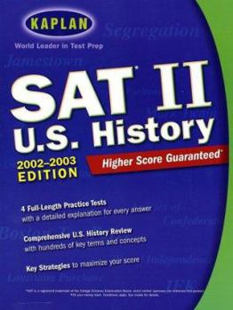 Paperback Kaplan SAT II: U.S. History 2002-2003 Edition Book