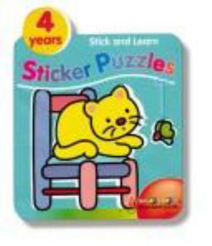 Paperback Sticker Puzzles: 4 Years: Stick and Learn Series Book